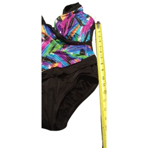 Studio Works Women's Size 8 Black & Multicolor Swimsuit - NWT - Picture 4 of 6